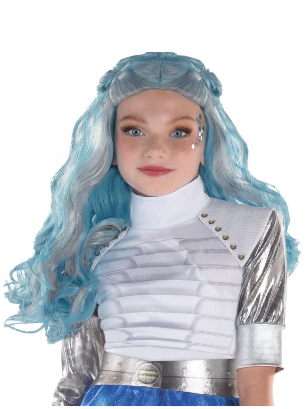 Disney Zombies 3 Girls’ Light-Up Addison Alien Costume and Wig Bundle—Medium - Picture 8 of 14